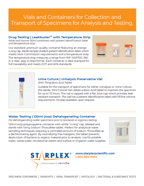 Product Guides & Flyers | STARPLEX SCIENTIFIC