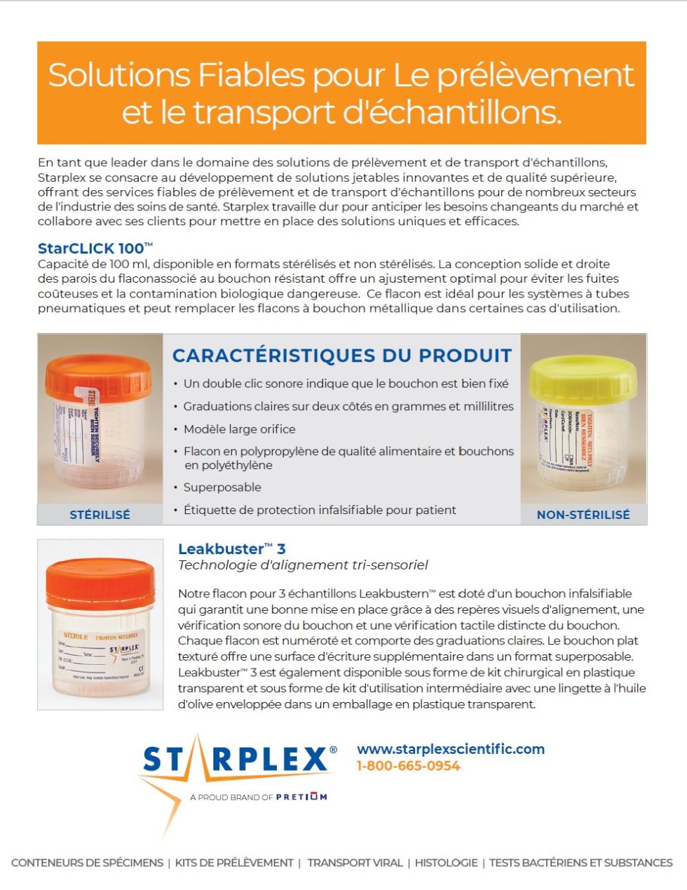 Product Guides & Flyers | STARPLEX SCIENTIFIC